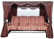 Качели садовые "Элит Люкс+" коричневый 