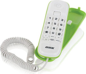 Проводной телефон BBK BKT-108 RU белый/зеленый в Нижнем Новгороде