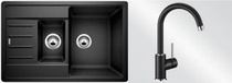 Комплект Blanco Legra 6S Compact, антрацит + Mida, антрацит 