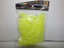 Пакет резинок полосатые желто-белые (600 шт) 