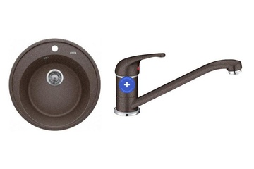 Комплект Blanco Riona 45, Гранит, кофе + Daras, Гранит, кофе в Нижнем Новгороде