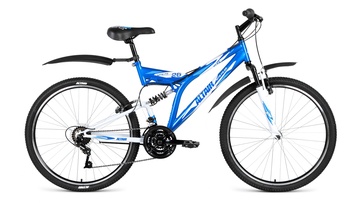 Велосипед Altair MTB FS 26 1.0 синий/белый в Нижнем Новгороде