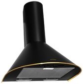 Вытяжка Elikor Эпсилон 50П-430-П3Л чёрный/золото 