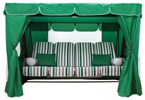 Качели садовые "Эдем Премиум 76" зеленый 