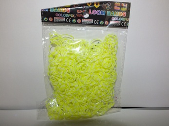 Пакет резинок полосатые желто-белые (600 шт) в Нижнем Новгороде