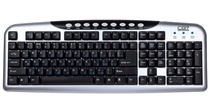 Клавиатура CBR KB 300M Silver USB 
