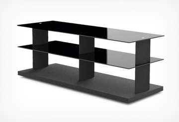 Тумба под аппаратуру Holder TV-25110 Черный+черное стекло в Нижнем Новгороде