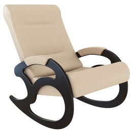 Кресло-качалка "Вилла" эко-кожа, крем в Нижнем Новгороде
