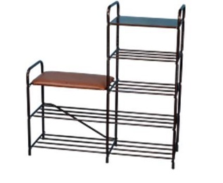 Полка д/обуви 5-х полочная 90см с сидением медный антик ПДОсС 21 в Нижнем Новгороде