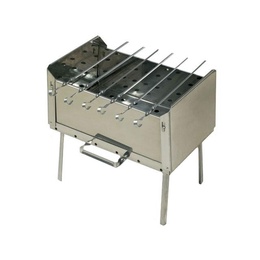 Мангал-дипломат 410х280х210 нерж сталь 1,5мм +6шампуров 39см в Нижнем Новгороде