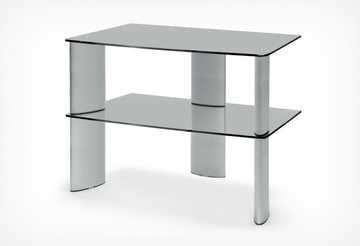 Тумба под аппаратуру Holder TV-1785 Алюминий+черн. стекло в Нижнем Новгороде