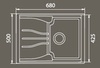 Мойка GranFest Standart GF-S680L Серый в Нижнем Новгороде вид 2