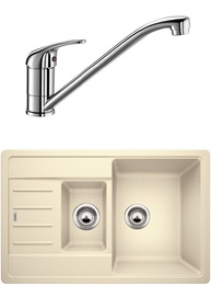 Комплект Blanco Legra 6S Compact, жасмин + Daras, хром в Нижнем Новгороде