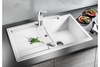 Мойка Blanco Metra 45S, Гранит, белый с клапаном-автоматом в Нижнем Новгороде вид 3