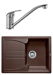Комплект Blanco Enos 40S, кофе + Daras, хром в Нижнем Новгороде