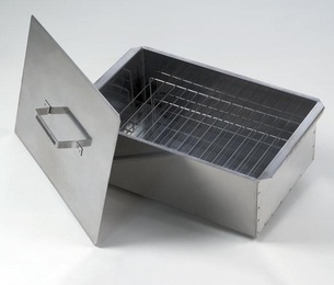 Коптильня двухярусная малая 420х270х175 нерж/сталь 0,8мм в Нижнем Новгороде