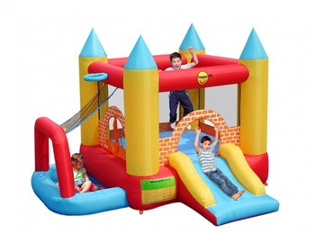 Надувной батут Happy Hop 9114 "Мини Замок 4 в 1" в Нижнем Новгороде