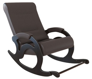 Кресло-качалка "Тироль" эко-кожа, венге в Нижнем Новгороде