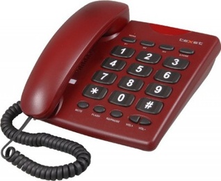 Проводной телефон TeXet TX-202 Вишнёвый в Нижнем Новгороде