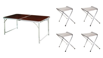 Набор мебели туристический, складной (стол 120х60х70см, 4 стула) в Нижнем Новгороде