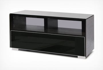 Тумба под аппаратуру Holder PL-22110 Черный+черное стекло в Нижнем Новгороде