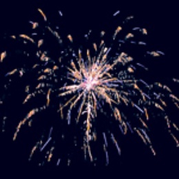 Батарея салютов "Снежная королева" (1" х 16) в Нижнем Новгороде