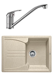 Комплект Blanco Enos 40S, жасмин + Daras, хром в Нижнем Новгороде