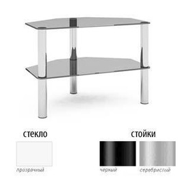Стойка для AV Metaldesign Flatform TV 01(прозр. черн.) в Нижнем Новгороде
