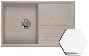 Мойка Weissgauff Quadro 800 Eco Granit Белый в Нижнем Новгороде