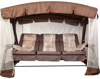 Качели садовые "Палермо-Премиум" шоколад с591 в Нижнем Новгороде