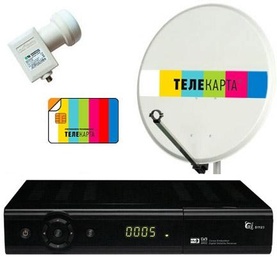 Комплект спутникового телевидения "Телекарта" D80см в Нижнем Новгороде