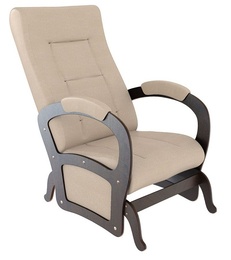Кресло-качалка "Мартин" эко-кожа, крем в Нижнем Новгороде