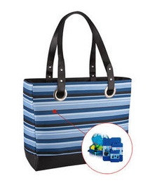 Сумка изотермическая Raya 24 Can tote-blue stripe 421036 в Нижнем Новгороде