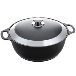 Кастрюля-жаровня 3л алюминиевая литая а/п ж30а (3) в Нижнем Новгороде