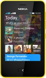 Nokia 501 Asha Dual Sim Yellow в Нижнем Новгороде