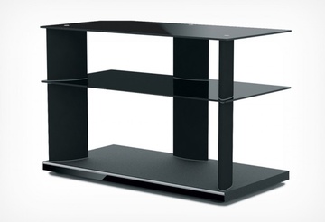 Тумба под аппаратуру Holder TV-2680 Черный+черное стекло в Нижнем Новгороде