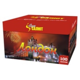 Батарея салютов "Лондон" (1" х 100) в Нижнем Новгороде