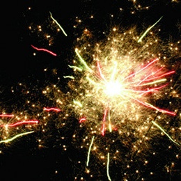 Батарея салютов "Громада" (1" х 100) в Нижнем Новгороде