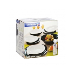 Столовый набор 19 предметов КАРИН МОДЕРН черно-белый D4395 D2381 в Нижнем Новгороде