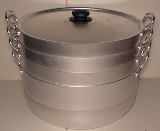 Манты-казан (Мантоварка ) 13.0 л. с 3 сетками, 3,6 кг. Сплав А5 в Нижнем Новгороде