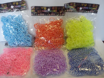 Пакет резинок полосатые цветные (600 шт) в Нижнем Новгороде