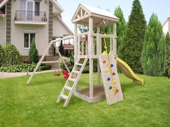 Уличный ДСК "Панда Фани + скалодром" в Нижнем Новгороде