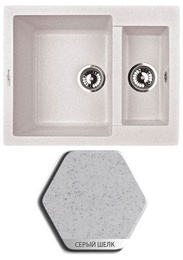 Мойка Weissgauff Quadro 600 Granit Серый шелк в Нижнем Новгороде