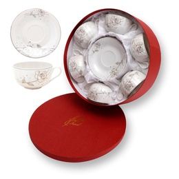 Чайный набор 12пр. XDN-302rb "Серебристая роза" (6/1) подарочная в Нижнем Новгороде