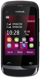 Nokia C2-03 Chrome Black в Нижнем Новгороде