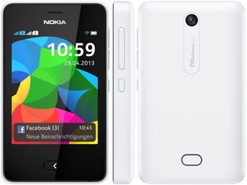 Nokia 501 Asha Dual Sim White в Нижнем Новгороде