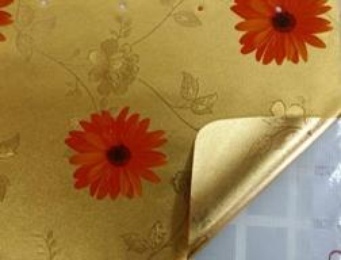 Клеенка Transparent Golden/Silver embossed PVC Tableclot 140*20 в Нижнем Новгороде