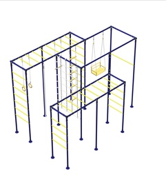 Уличный ДСК Family Ступень сине-желтый в Нижнем Новгороде