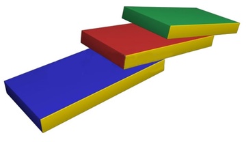 Мат гимнатич. 0,5х1,0х0,1м цветной (тент) в Нижнем Новгороде