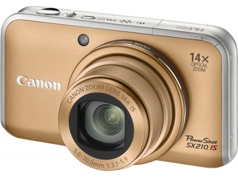 Фотоаппарат Canon PowerShot SX210 IS Gold в Нижнем Новгороде